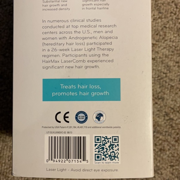 PREMIUM LUX 9 LASER COMB   with BATTERY CHARGER.  Breakthrough hair growth main image 7